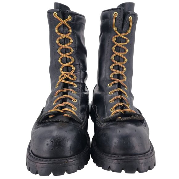 White's Hathorn Boots Men 10.5 Black Leather Work Boots USA Explorer Firefighter - Picture 9 of 16